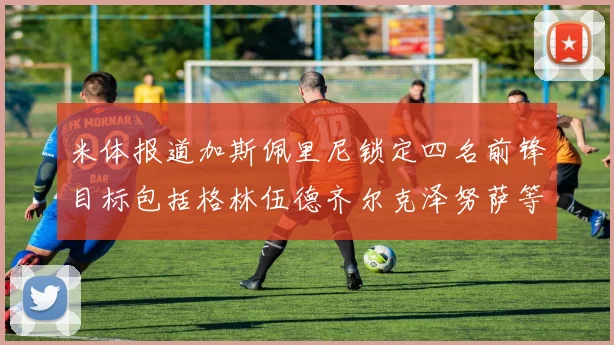 米体报道加斯佩里尼锁定四名前锋目标包括格林伍德齐尔克泽努萨等人